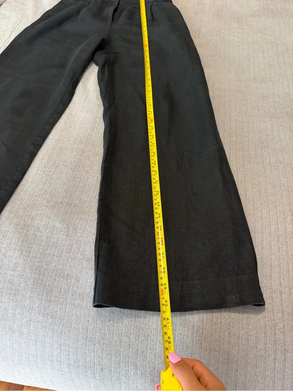 Mango Black Women's linen pants
